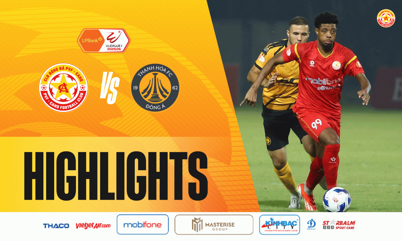 Highlights: PVF-CAND vs Đông Á Thanh Hoá: Đôi công gay cấn, bắn phá mãn nhãn