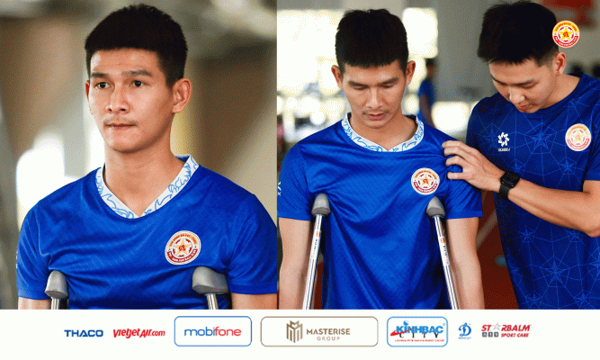 Tiền vệ Nguyễn Văn Trạng nỗ lực tập phục hồi sau chấn thương