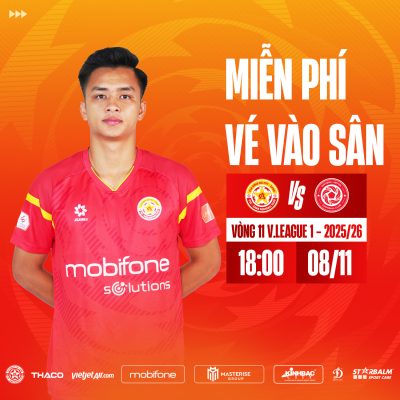 CLB PVF-CAND phát vé miễn phí trận đấu với Thể Công - Viettel
