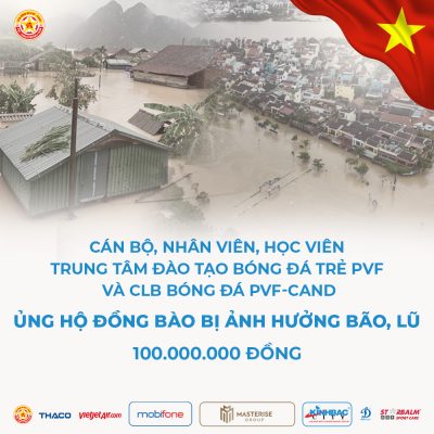 CLB PVF-CAND hướng về đồng bào miền Trung thân yêu