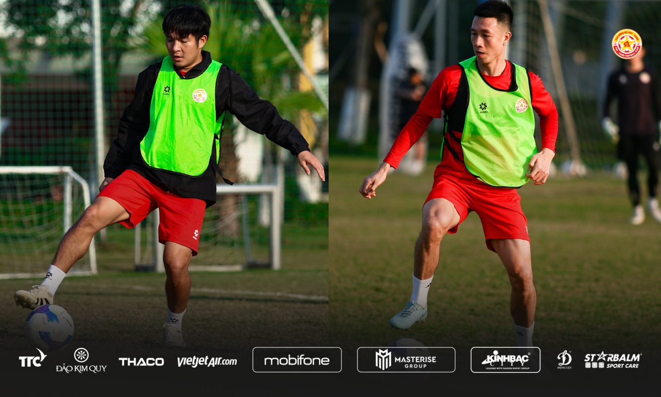 PVF-CAND hăng say tập luyện chuẩn bị cho ngày V.League trở lại.