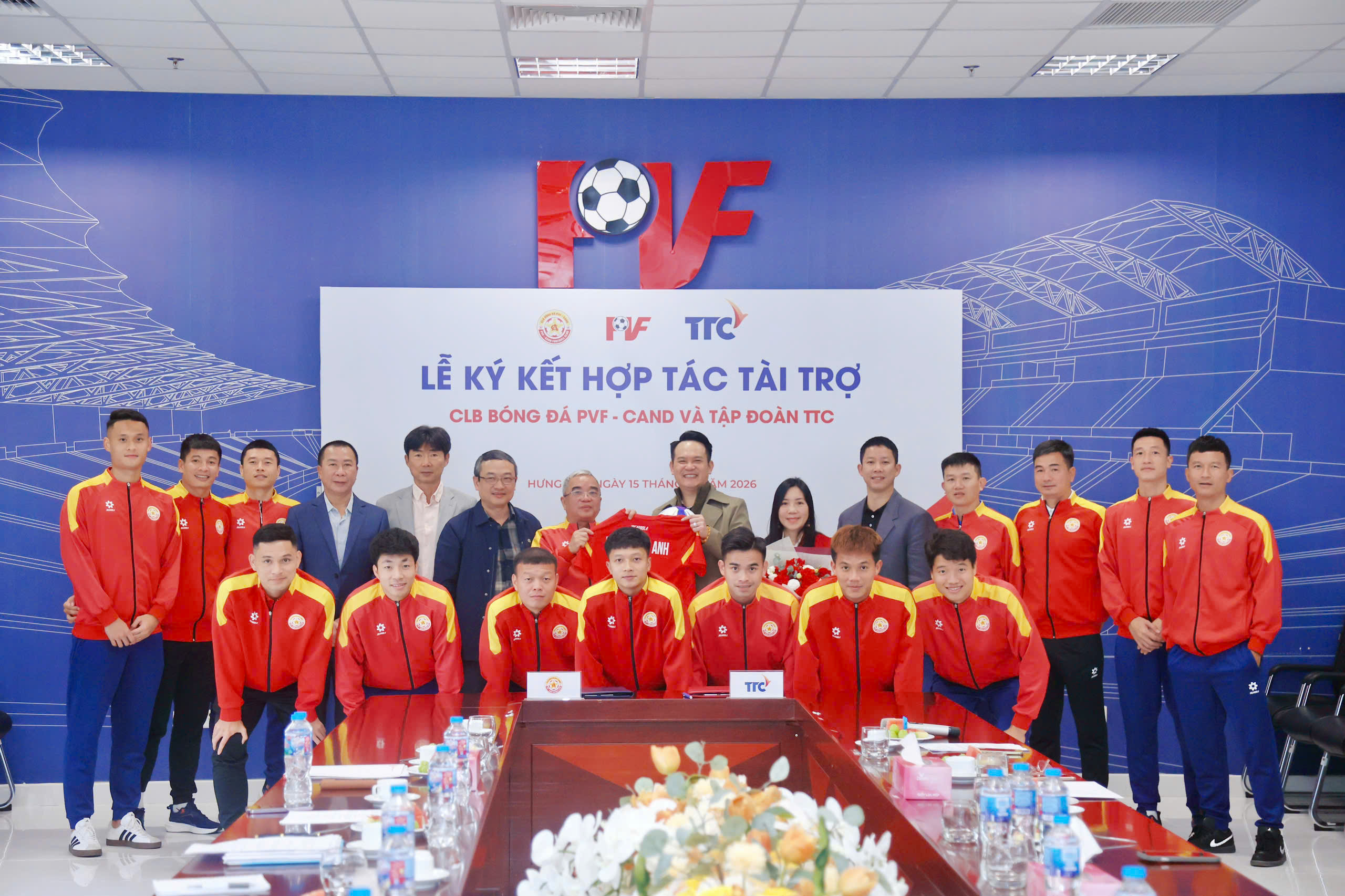 PVF & PVF-CAND ký kết hợp tác tài trợ cùng Tập đoàn TTC.