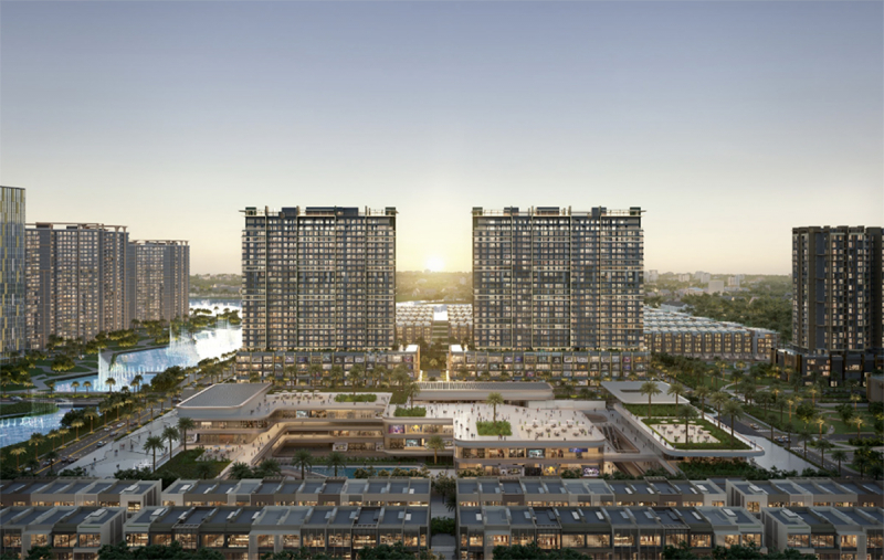 Lumière Midtown tại trung tâm The Global City, tiện ích đa dạng bao quanh và tầm view thoáng đãng.